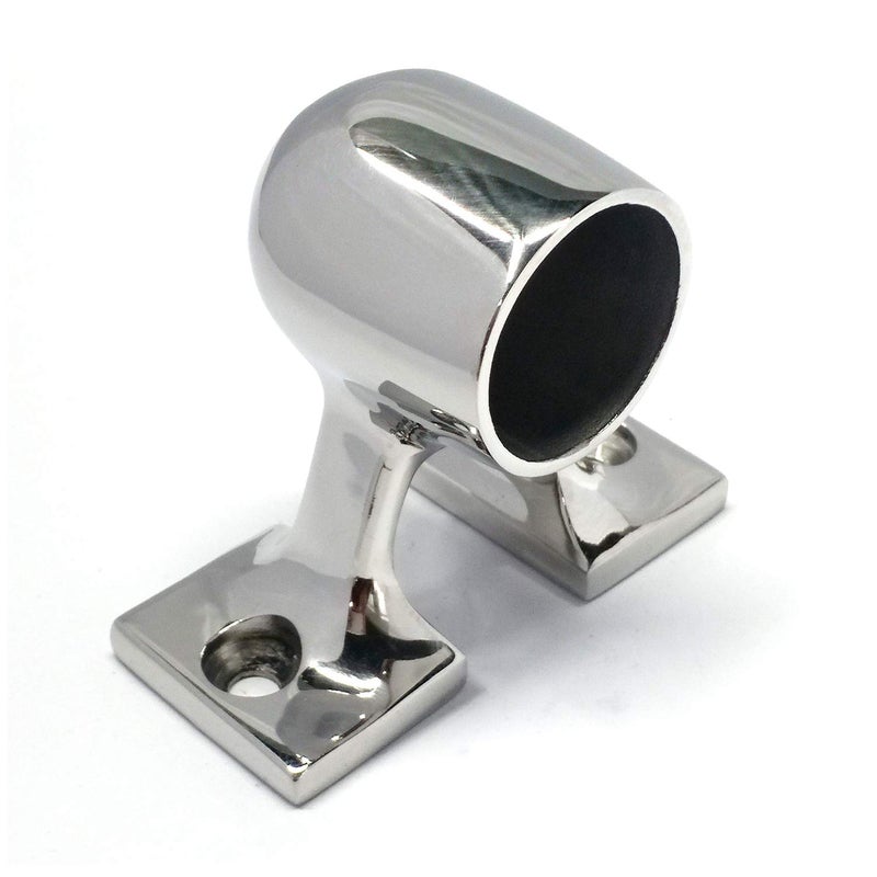 keehui 316 Stainless Steel Marine Grade Boat Hand Rail Fitting 1"" OD Tube 90 Degree End Stanchion - Image 1
